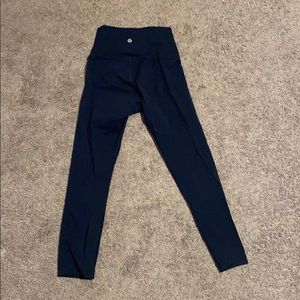WUNDER UNDER SIZE 4 LEGGINGS NAVY
